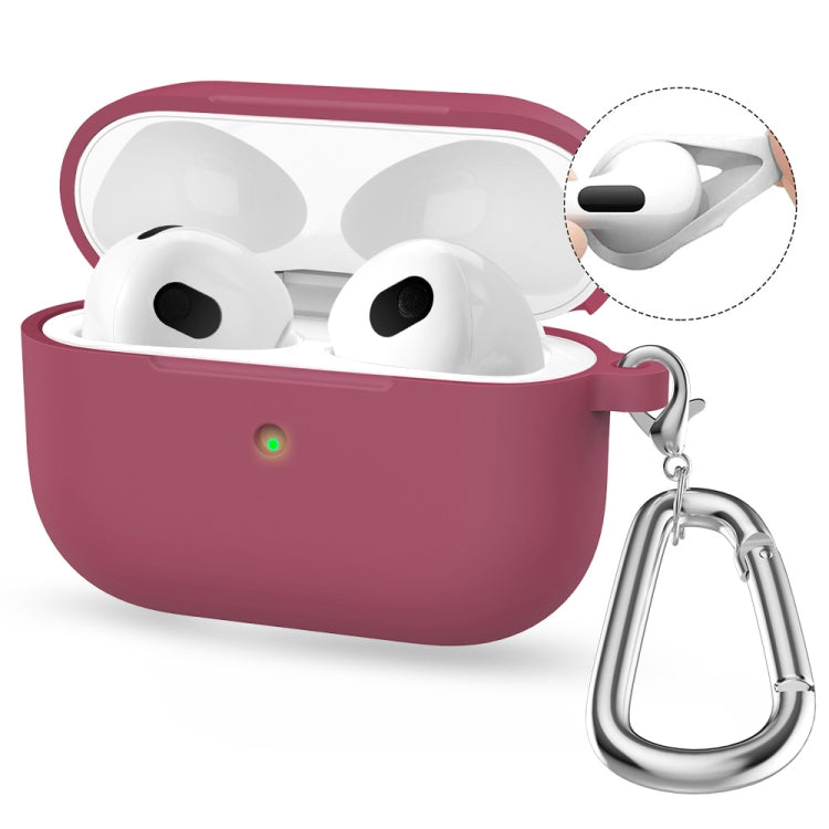 Enkay Hat-Prince Silicone Case for Wireless Earbuds with Carabiner Clip, Anti-Loss Hook & Charging Port