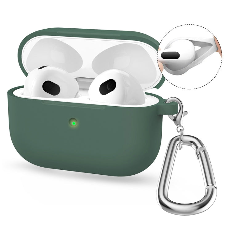 Enkay Hat-Prince Silicone Case for Wireless Earbuds with Carabiner Clip, Anti-Loss Hook & Charging Port