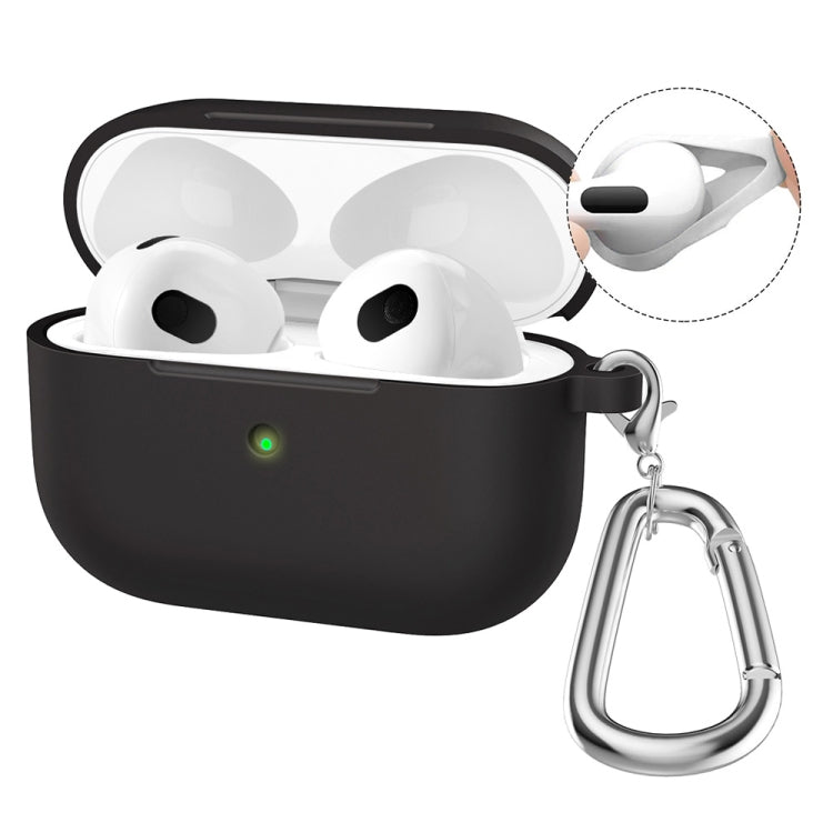 Enkay Hat-Prince Silicone Case for Wireless Earbuds with Carabiner Clip, Anti-Loss Hook & Charging Port