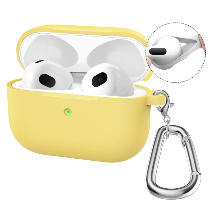 Enkay Hat-Prince Silicone Case for Wireless Earbuds with Carabiner Clip, Anti-Loss Hook & Charging Port