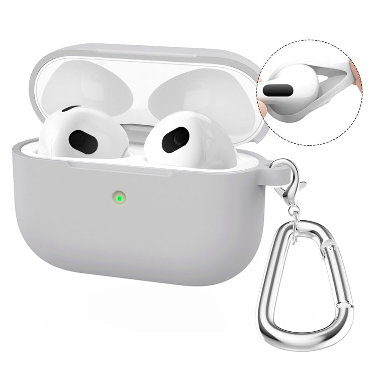 Enkay Hat-Prince Silicone Case for Wireless Earbuds with Carabiner Clip, Anti-Loss Hook & Charging Port