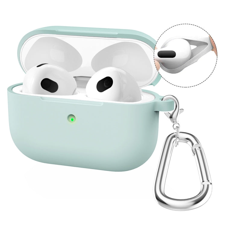 Enkay Hat-Prince Silicone Case for Wireless Earbuds with Carabiner Clip, Anti-Loss Hook & Charging Port