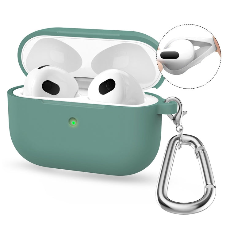 Enkay Hat-Prince Silicone Case for Wireless Earbuds with Carabiner Clip, Anti-Loss Hook & Charging Port