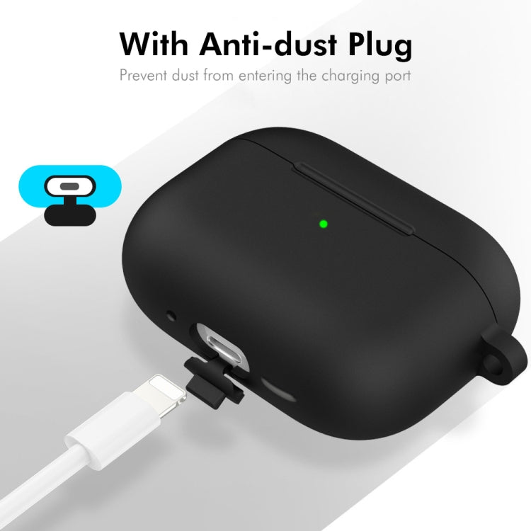 Enkay Hat-Prince Silicone Case for Wireless Earbuds with Carabiner Clip, Anti-Loss Hook & Charging Port