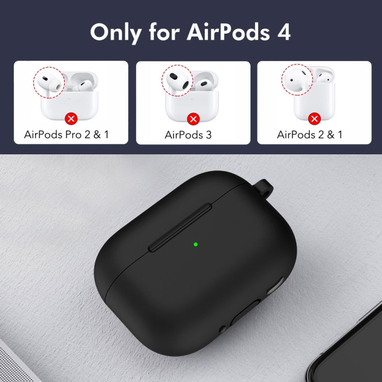Enkay Hat-Prince Silicone Case for Wireless Earbuds with Carabiner Clip, Anti-Loss Hook & Charging Port