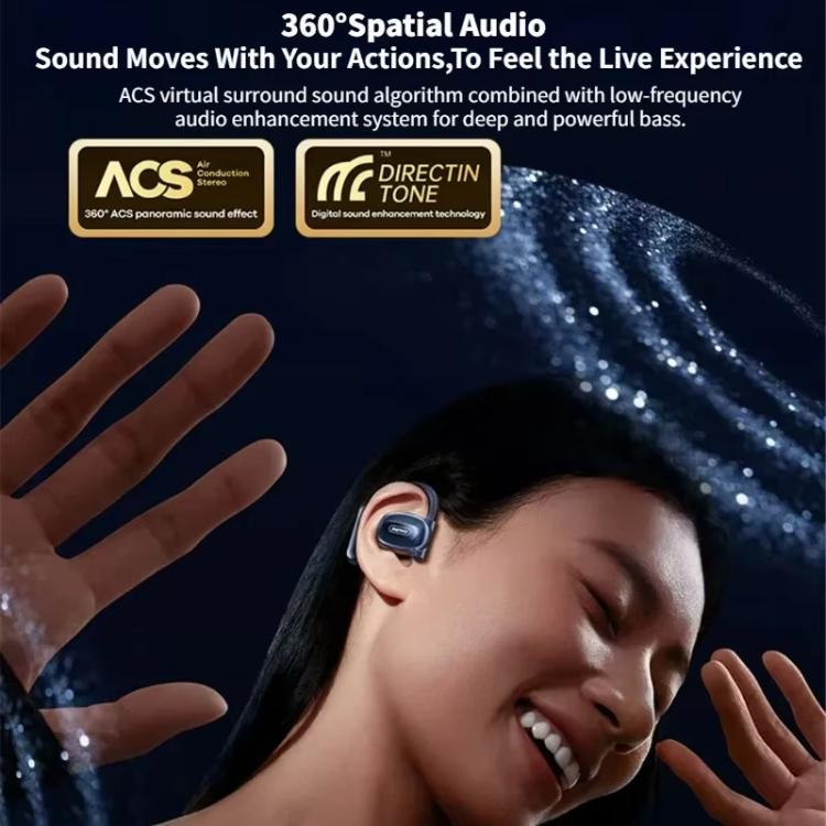 Open-Ear Air Conduction Headphones | 45H Playtime, Secure Ear-Hook, ENC Mic | REMAX P5 PRO