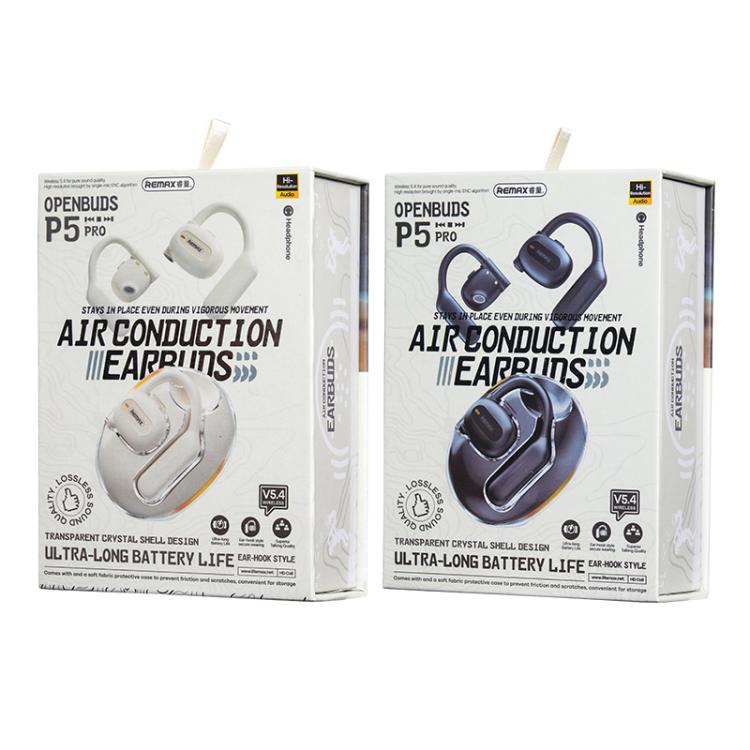 Open-Ear Air Conduction Headphones | 45H Playtime, Secure Ear-Hook, ENC Mic | REMAX P5 PRO