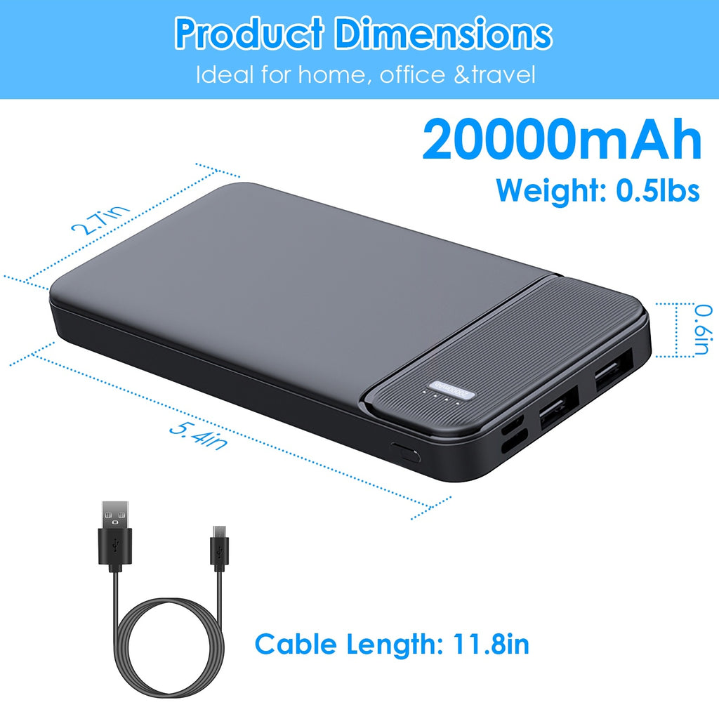 Voltique Hub Power Bank - 10000mAh, 20000mAh, or 30000mAh | PD Fast Charging, Multiple Ports | Choose Your Power | USA Shipping