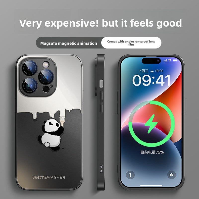 Voltique Hub Panda Series Magnetic Case: Cute MagSafe-Compatible Design for iPhone 14-16 | Wireless Charging & Protective