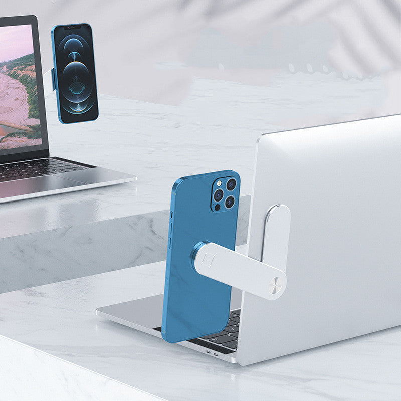 Voltique Hub Metal Expansion Phone Holder - Magnetic Portable Stand for Desk, Lazy Bracket for Office, Home, Car | Black, Silver, Blue, Pink