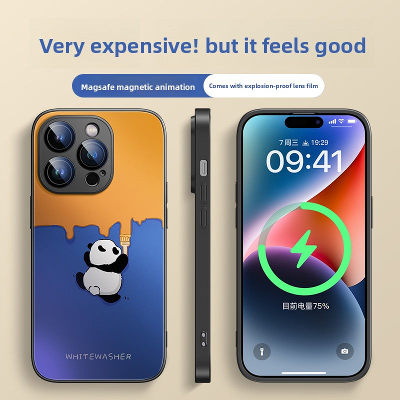 Voltique Hub Panda Series Magnetic Case: Cute MagSafe-Compatible Design for iPhone 14-16 | Wireless Charging & Protective