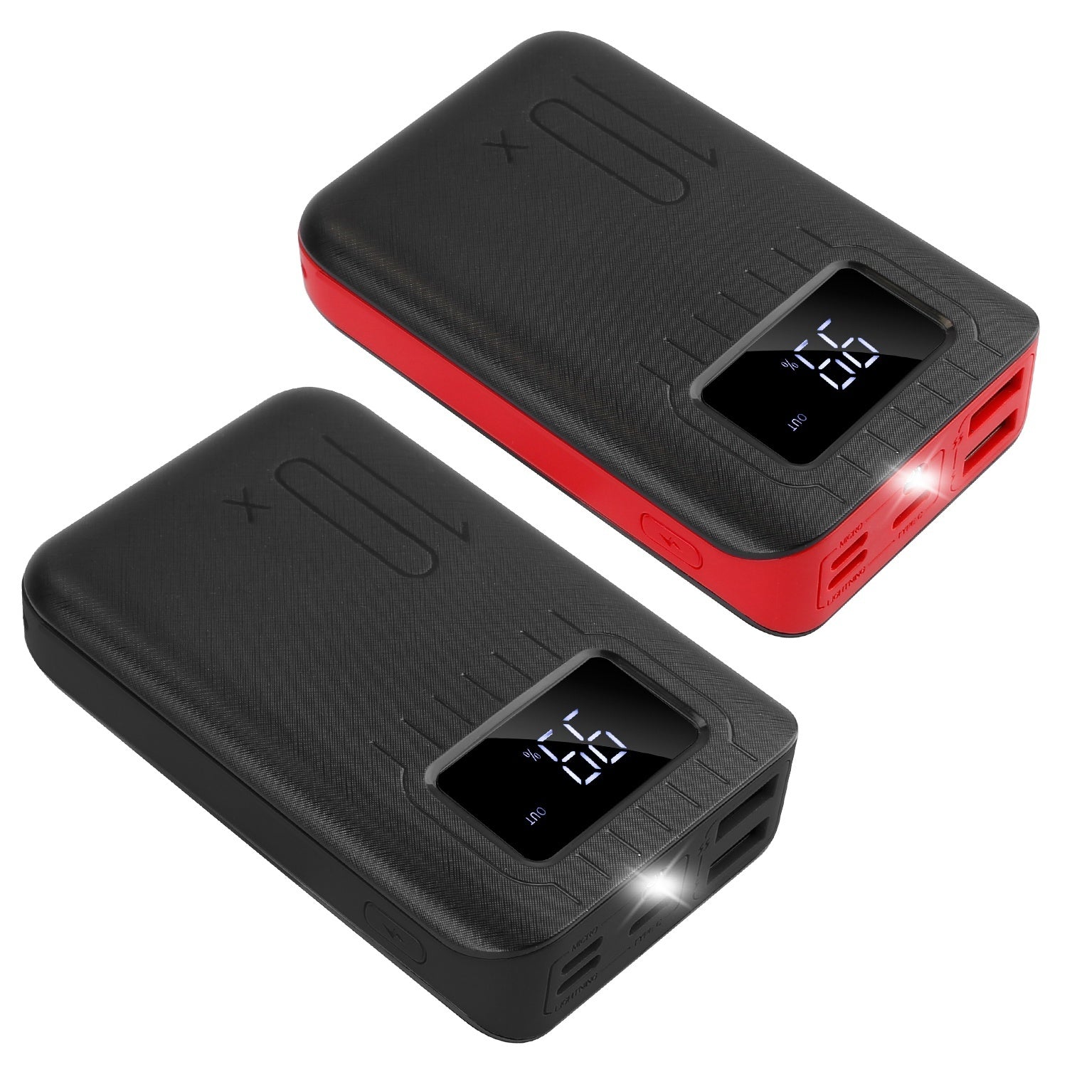 10,000mAh Power Bank with LCD Display & Dual Ports | Compact Portable Charger for iPhone | Fast USA Shipping