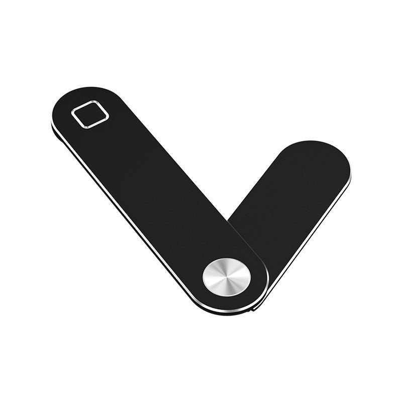 Voltique Hub Metal Expansion Phone Holder in Black - Magnetic Portable Stand