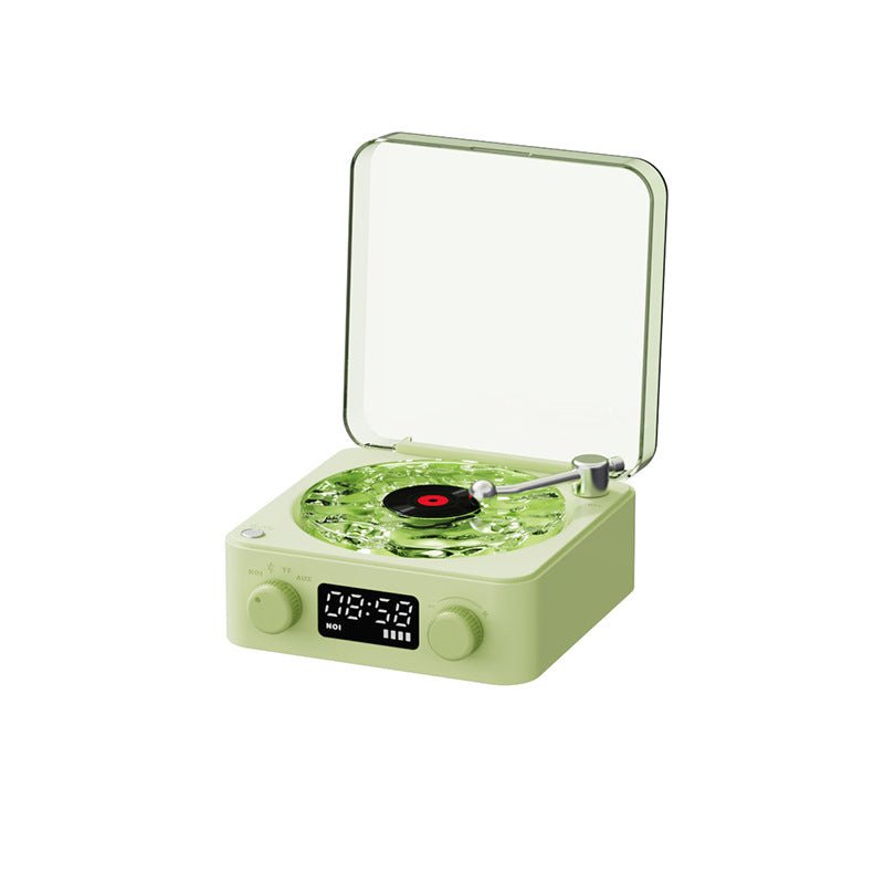 Voltique Hub Retro Bluetooth Speaker with RGB Lights, White Noise, 5W Sound, 6H Playtime - Vintage Portable Speaker for Home, Travel, Gifts