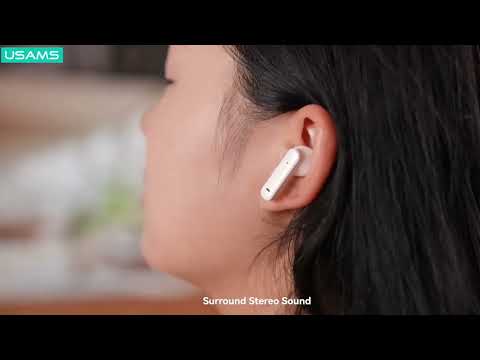 ANC Wireless Earbuds with Active Noise Cancellation | 16H Playtime, Bluetooth 5.3, 3D Stereo Sound | USAMS Echo E02