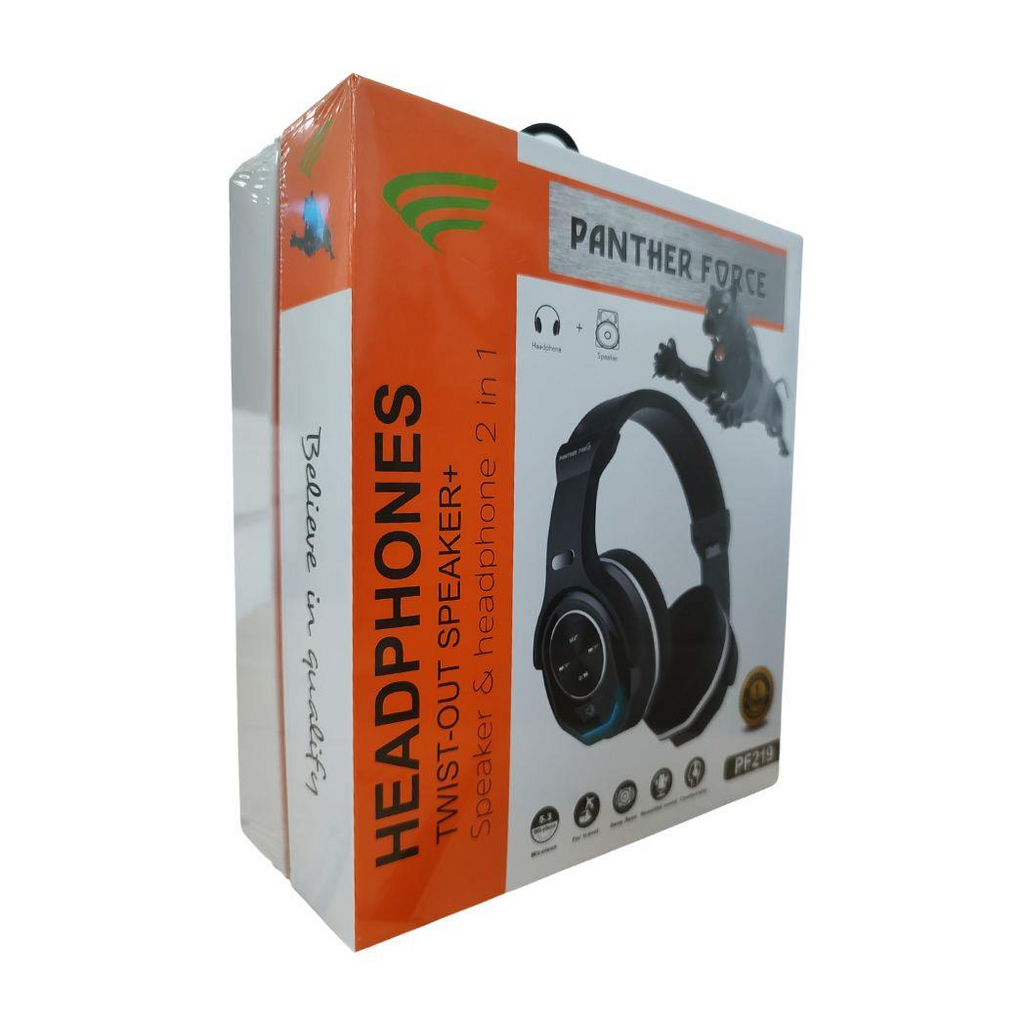 Panther Force Wireless Headphone + Speaker 2-in-1 | Convertible Design | 10H Playtime | Fast 2-5 Day UK Delivery