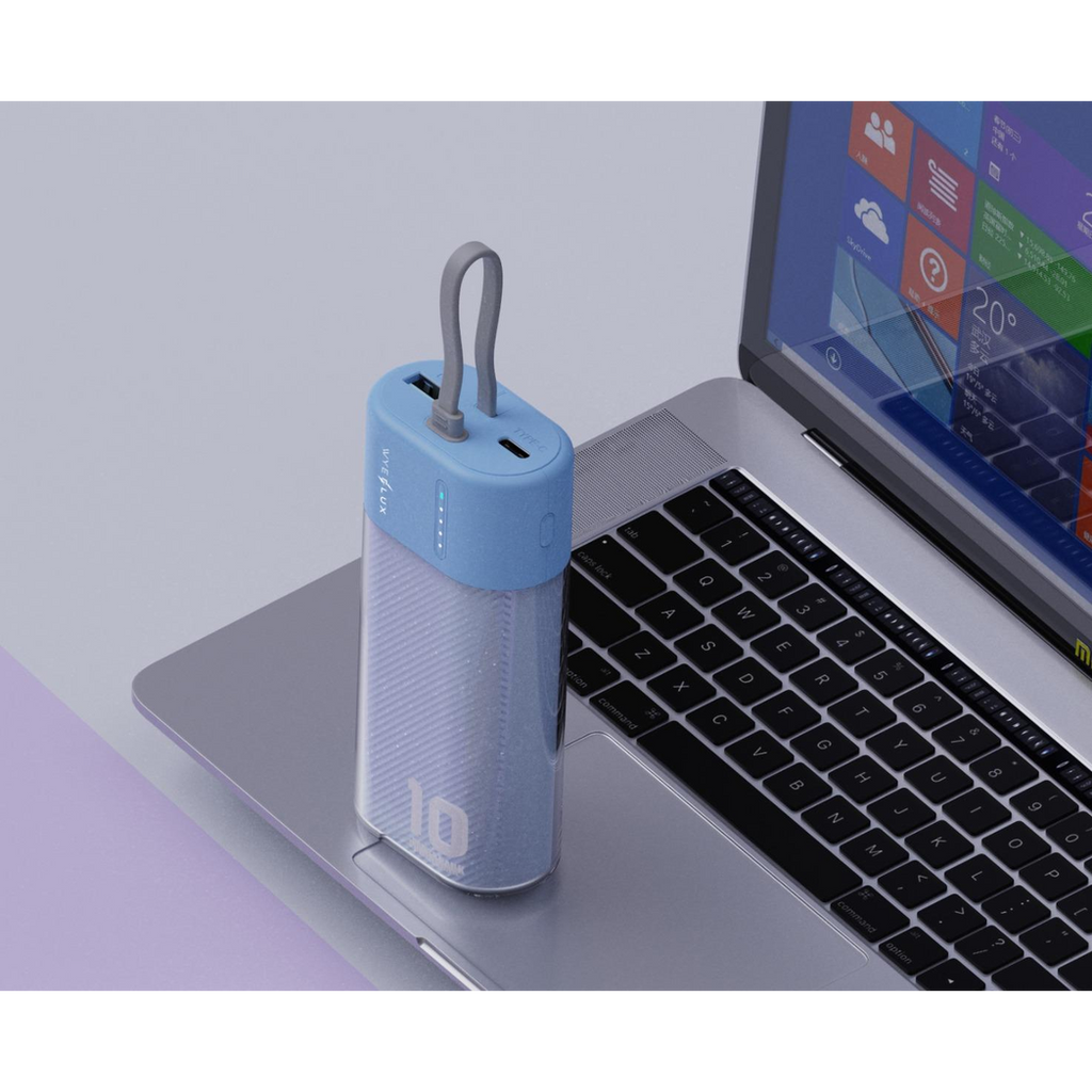 WYEFLUX 10000mAh Mini Power Bank - Blue | PD 20W Fast Charging | Fast 2-5 Day UK Delivery