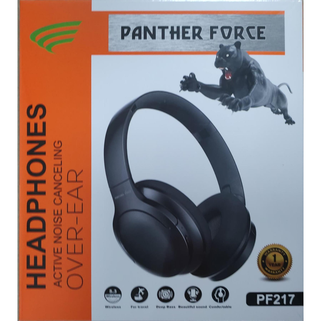 Panther Force Wireless ANC Headphones PF217 | 95% Noise Cancellation | 10H Playtime | Fast 2-5 Day UK Delivery
